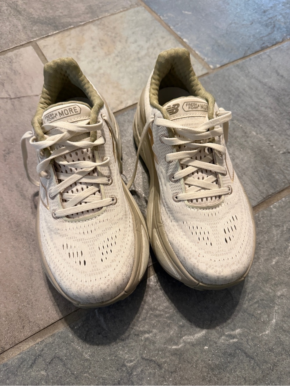 New Balance women’s Fresh Foam Neutral sneakers size 7. - Light Beige, worn x3